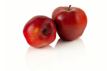Apples on a white background