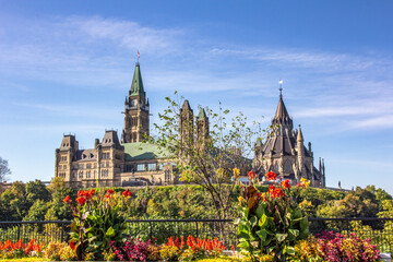 Naklejka premium Parliament Hill in summer, Ottawa, Ontario, Canada