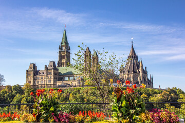 Parliament Hill in summer, Ottawa, Ontario, Canada