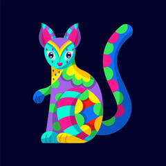 Alebrije of a chipmunk Mexican culture