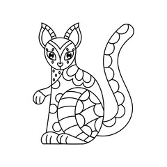 Alebrije of a chipmunk Mexican culture