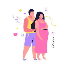 Embrace Pregnant Woman Composition