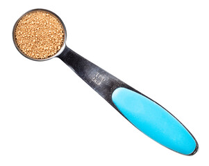 active dry yeast in measuring teaspoon cutout