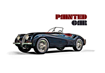 Painted Car Oil Paint Effect