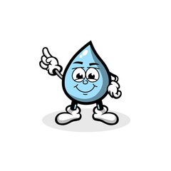 Cute smiling happy aqua water drop set collection. Vector flat cartoon face character mascot illustration.Isolated on white background.Water cute aqua drop character mascot logo idea bundle concept