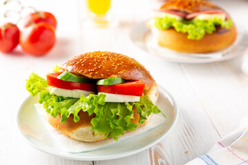 morning breakfast sandwich