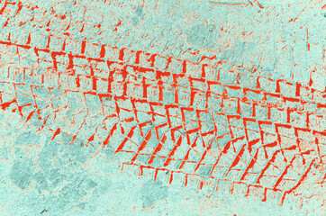 abstract red, orange, celadon and aquamarine colors background for design