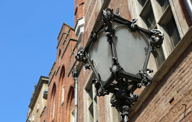 Fototapeta na wymiar Historic lantern - Gdansk, Poland