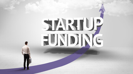 Fototapeta premium Rear view of a businessman