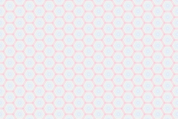 Honeycomb Hexagon Pattern with Pink background.