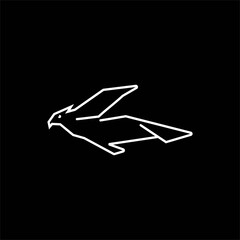  eagle Flying bird logo, Bird logo design vector illustration, Stock illustration Flying bird logo design template vector image