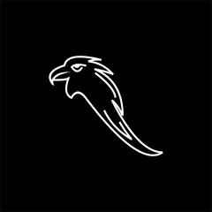 Eagle head logo, Eagle logo design vector illustration, Stock illustration Eagle bird logo design template vector image