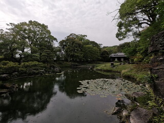 Obraz premium 旧島津氏玉里邸庭園、鹿児島