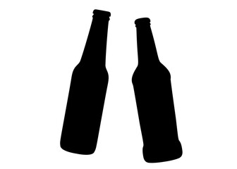 Alcoholic drinks set. Vector image.