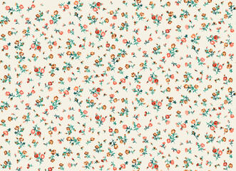 Floral liberty pattern. Plant background for fashion, tapestries, prints. Modern floral design perfect for fashion and decoration
