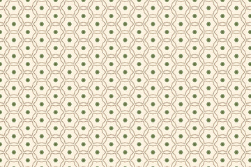 Pattern background with circles and Honeycomb style. seamless pattern background suitable for fashion textiles.