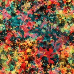 Colorful surface from blots, Seamless pattern