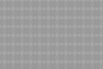 Fototapeta na wymiar White Arabic pattern on Grey background. Islamic ornament Style Seamless pattern. Background with seamless pattern in Islamic style. Geometrical Pattern Textures Background.
