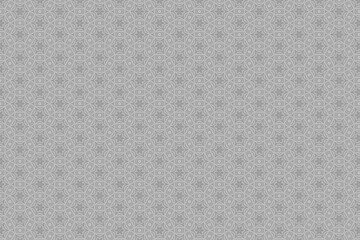 Fototapeta premium White Arabic pattern on Grey background. Islamic ornament Style Seamless pattern. Background with seamless pattern in Islamic style. Geometrical Pattern Textures Background.