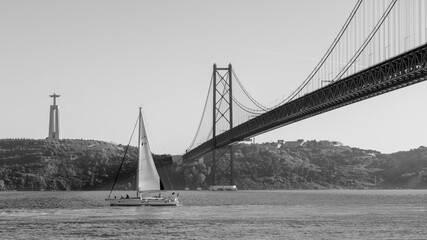 Lisbon, boats and the Tejo river