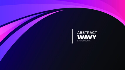 abstract background with wavy shapes in gradient color