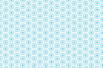 Fototapeta na wymiar Abstract background with dots. Seamless Honeycomb Pattern White background. 