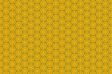 pattern with honeycomb. seamless pattern with hexagon. hexagons geometric seamless pattern. Hexagonal cell texture.  Honeycomb pattern on yellow background. Graphic style for wallpaper, , fabric
