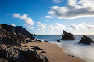 Shark tooth rock in Adraga beach