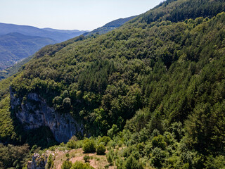 Fototapeta na wymiar Aerial view of Iskar river Gorge, Balkan Mountains, Bulgaria
