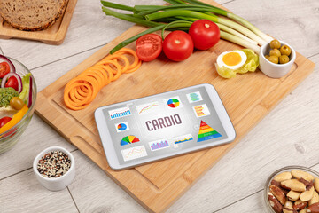Organic food and tablet pc