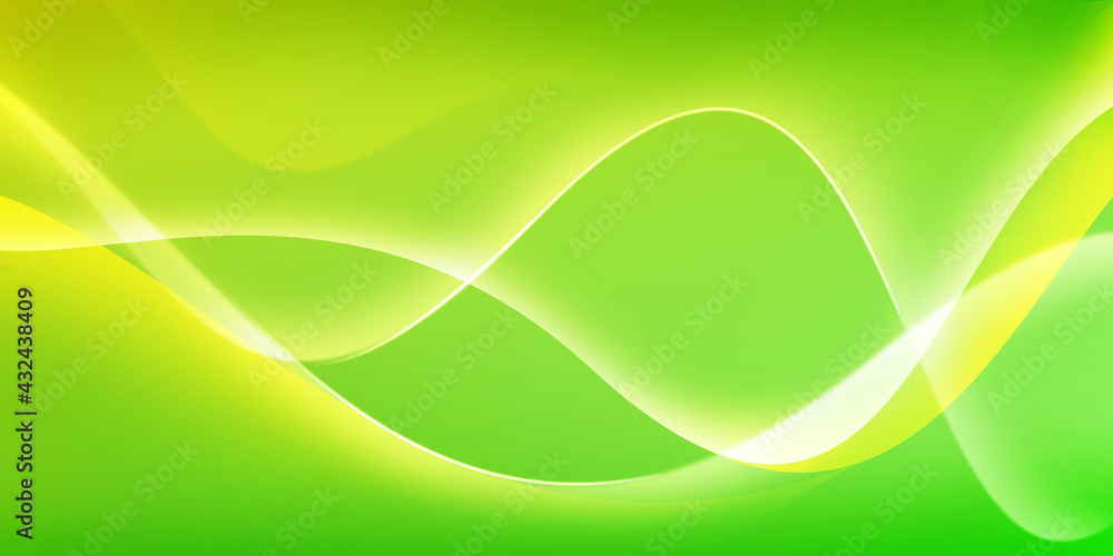 Poster new green and yellow gradient bubble style modern futuristic background concept. abstract backdrop d
