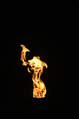 fire in the dark