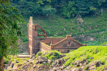 曽木発電所遺構　渇水時　鹿児島県伊佐市　Sogi Power Station Remains During...