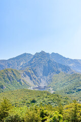 Fototapeta premium 湯之平展望所から見た桜島 鹿児島県鹿児島市 Sakurajima seen from Yunohira Observatory Kagoshima-ken Kagoshima city