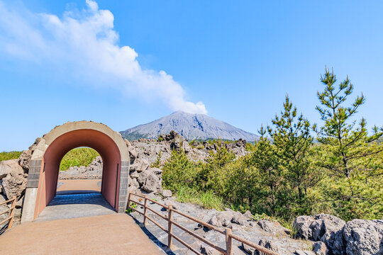 桜島　有村溶岩展望所　鹿児島県鹿児島市　Sakurajima Arimura Lava Observatory Kagoshima-ken Kagoshima city