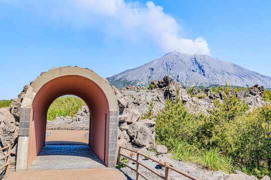 桜島　有村溶岩展望所　鹿児島県鹿児島市　Sakurajima Arimura Lava Observatory Kagoshima-ken Kagoshima city