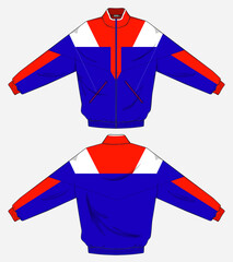retro vintage windbreaker hoodie jacket template © Ronillo