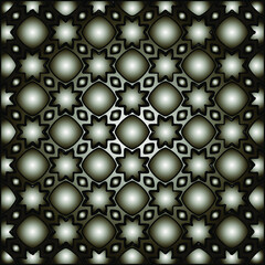 Pattern with a black-and-white gradient . Abstract metallic background