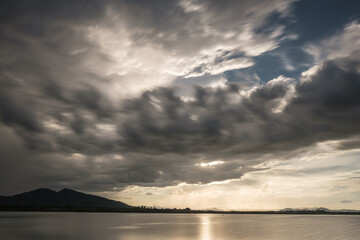 Dramatic clouds and sky background 