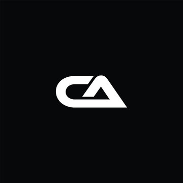 ca letter logo design 