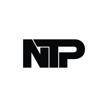 NTP letter monogram logo design vector