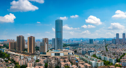 Obraz premium Cityscape of Zhongshan City, Guangdong Province, China