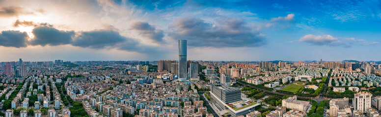 Fototapeta na wymiar Cityscape of Zhongshan City, Guangdong Province, China