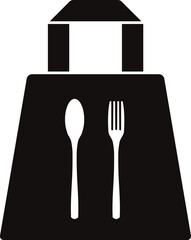 Take away food, dinner, lunch vector neumorphism design icon