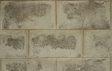 old concrete blocks wall background and texture
