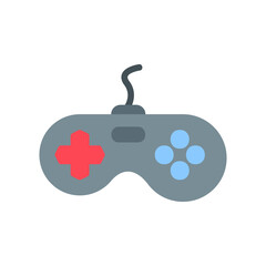 Joystick icon vector illustration in flat style about multimedia for any projects