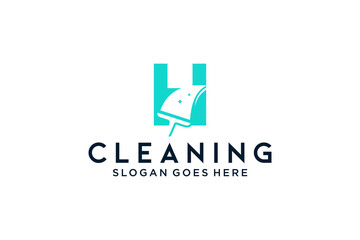 Letter H for cleaning clean service Maintenance for car detailing, homes logo icon vector template.