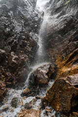waterfall in mountains
