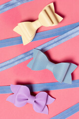 Fototapeta premium Bows and ribbons of different colors
