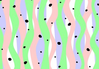 LINES AND PAINTINGS BACKGROUND. GREEN AND PINK, PASTEL COLORS.